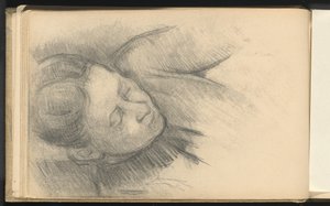 Kvinna som lutar sig framåt av Paul Cézanne