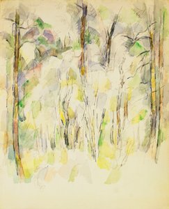 Skogsscen, ca 1900-1904 av Paul Cézanne