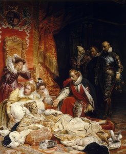 Drottning Elizabeth I av England död. 1828