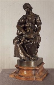 Välgörenhet (brons) av Paul Dubois