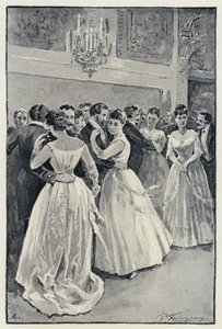 Illustration för Anna Karenina: Kitty på balen (litho)