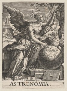 Platta 7: Astronomia, från The Seven Liberal Arts, ca. 1628-66., ca. 1628-66. av Paul Fürst
