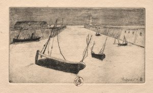 Sex etsningar: Treport, 1895.