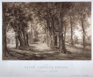 The Upper Terrace Avenue, Hampstead Heath, London, c1840 av Paul Gauci