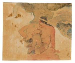 Aha oe feii? (Vad! Är du svartsjuk?) av Paul Gauguin