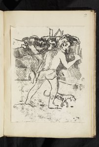 Före och efter - Återvända från jakten av Paul Gauguin