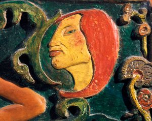 Var mystisk, detalj av Paul Gauguin