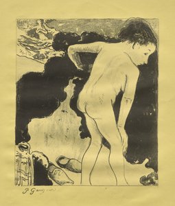Breton badare av Paul Gauguin