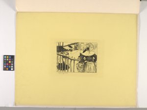 Bretonska Kvinnor Vid Ett Staket av Paul Gauguin