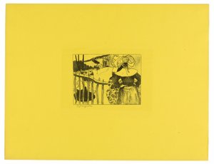 Bretonska kvinnor vid en port, från Volpinisviten av Paul Gauguin