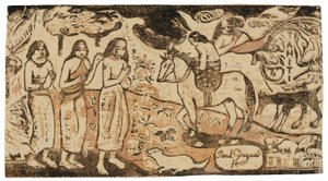 Byte av bostad, från Suite of Late Wood-block Prints av Paul Gauguin