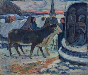 Julnatten - Oxarnas välsignelse av Paul Gauguin