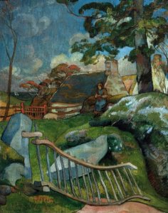 The Gate (Svinherdinna) av Paul Gauguin