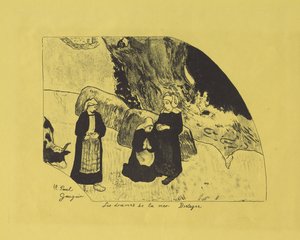 Havets drama: Bretagne, 1889 av Paul Gauguin