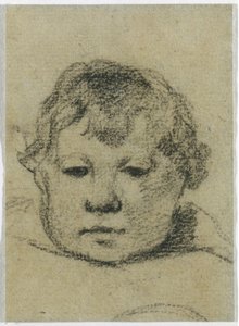 Emil Gauguin som barn, ca 1875-76 (svart krita) av Paul Gauguin
