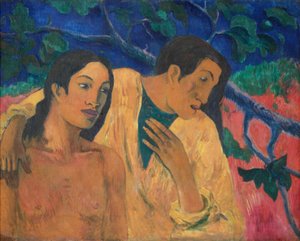 Flykt (Tahiti-idyll) av Paul Gauguin