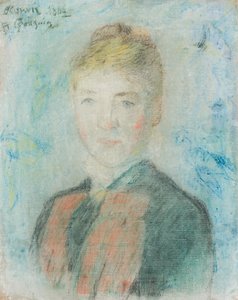Franska:  Mlle S. Manthey, Porträtt av Sophie Margrethe Manthey Mlle S. Manthey av Paul Gauguin