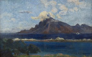 Franska: Paysage de Te vaa av Paul Gauguin