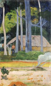 Hut in the Trees, 1892 av Paul Gauguin