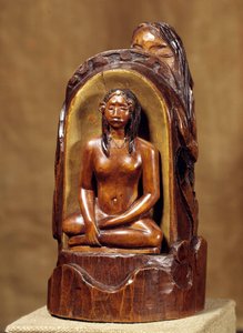 Idol a la pearl Träskulptur, guld och pärla av Paul Gauguin (1848-1903). 1892-1893 sön. 0,23x0,12x0,11 m Paris, musee d