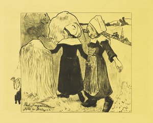 Bretagnes glädje, 1889 av Paul Gauguin