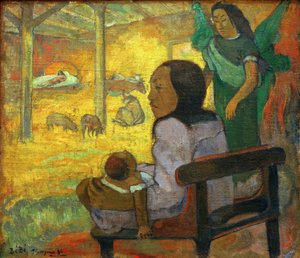 Little Child (Tahitian Christmas) av Paul Gauguin