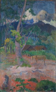 Landskap med en häst av Paul Gauguin