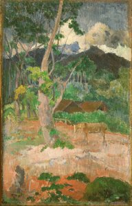 Landskap med en häst av Paul Gauguin
