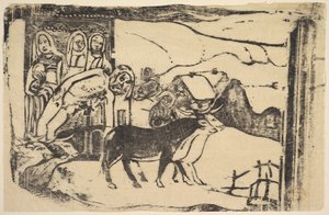 Den bretonska Golgata, 1898-99. av Paul Gauguin