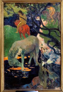 Le cheval blanc Målning av Paul Gauguin (1848-1903) 1898 Sön. 1,4x0,91 m Paris, musee d