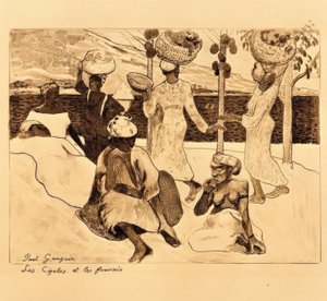 Cikador och myror av Paul Gauguin