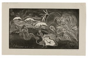 L’univers est créé (Universum skapas), från Noa Noa Suite av Paul Gauguin