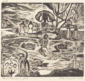 Mahana Atua (gudarnas mat) av Paul Gauguin