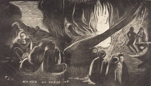 Mahna no Varua Ino Djävulen talar, 18941895. av Paul Gauguin