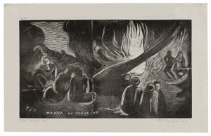 Mahna no varua ino (Djävulen talar), från Noa Noa-sviten av Paul Gauguin