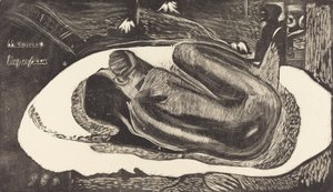 Manoa Tupapau She is Haunted by a Spirit, 18941895. av Paul Gauguin