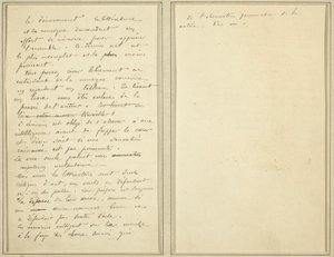 Manuskriptsidor [verso] av Paul Gauguin