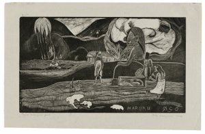 Maruru (Offerings of Gratitude), från Noa Noa Suite av Paul Gauguin
