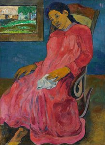 Tahitianska:  Faaturuma Melankolisk av Paul Gauguin
