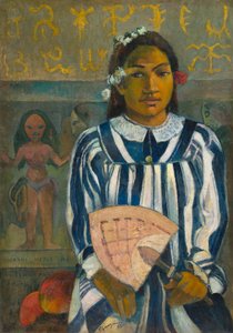 Merahi metua no Tehamana (Tehamana har många föräldrar eller Tehamanas förfäder) av Paul Gauguin