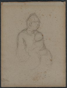Mor och barn (recto) av Paul Gauguin