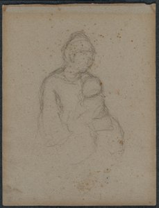 Mor och barn recto, 1870-talet. av Paul Gauguin