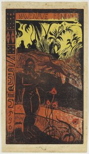 Nave Nave Fenua från Noa Noa-serien av Paul Gauguin