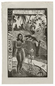 Nave nave fenua (Delightful Land), från Noa Noa Suite av Paul Gauguin