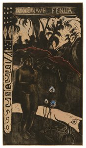 Nave nave fenua (Delightful Land), från Noa Noa-sviten av Paul Gauguin