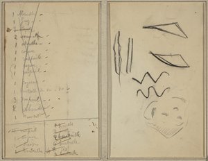 Neige (snö); Resplan [recto] av Paul Gauguin