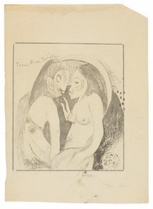 Parau Hina Tefatou (Ord mellan månens gud och jordens gud) av Paul Gauguin