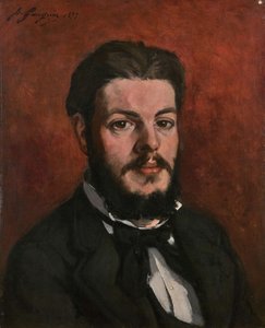 Porträtt av Claude Antoine Charles Favre, 1877. av Paul Gauguin