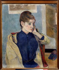 Porträtt av Madeleine Bernard Målning av Paul Gauguin (1848-1903) 1888 Sön. 0,72 x 0,58 m. Grenoble. Museum of Fine Arts av Paul Gauguin
