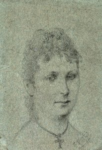 Porträtt av Mette-Sophie Gad, ca 1873. av Paul Gauguin